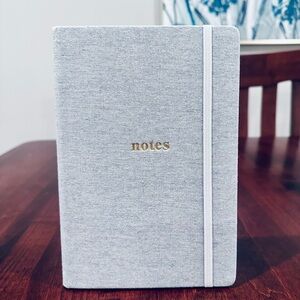 Fabric Hard Cover Lined Journal with elastic closure and ribbon placeholder